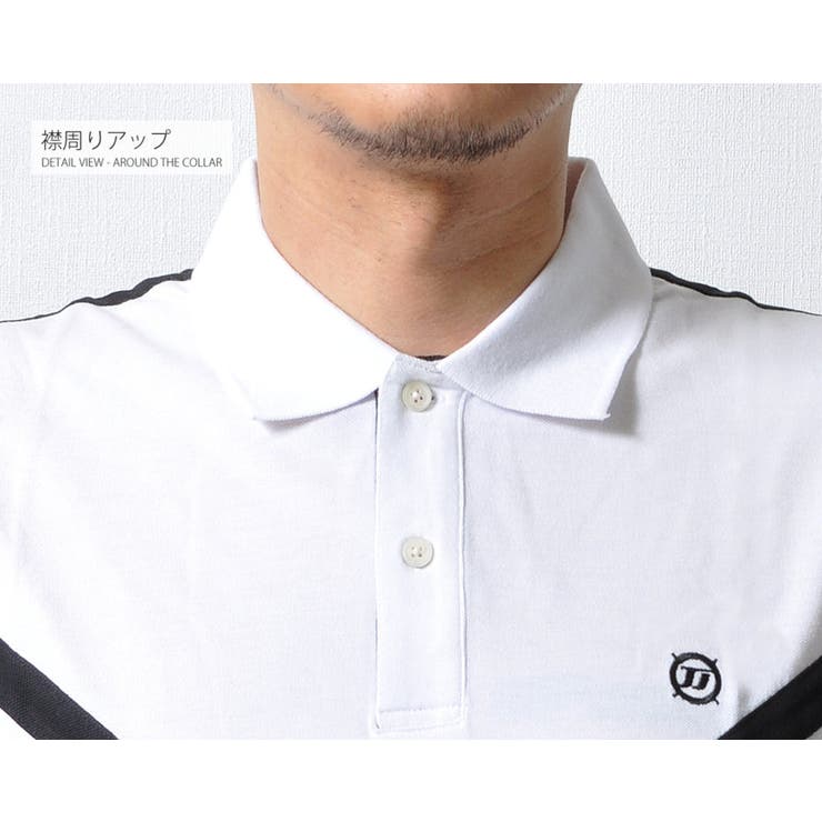 FR2GOLF ロゴプリントバイカラー半袖ポロシャツ FR2GOLF ロゴプリントバイカラー半袖ポロシャツ MEN