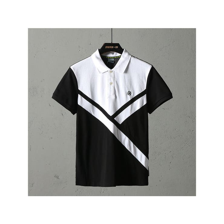 FR2GOLF ロゴプリントバイカラー半袖ポロシャツ FR2GOLF ロゴプリントバイカラー半袖ポロシャツ FR2GOLF ロゴ