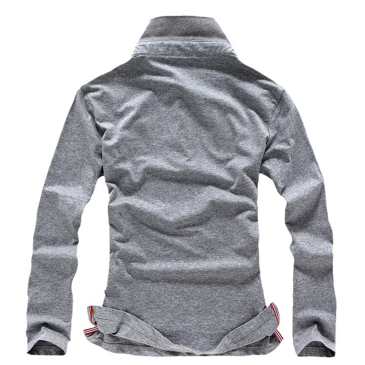 ロゴ 長袖 ポロシャツ メンズ 高品質 ボタン 襟付き[2色]#TPpk99 | RAiseNsE  | 詳細画像9 