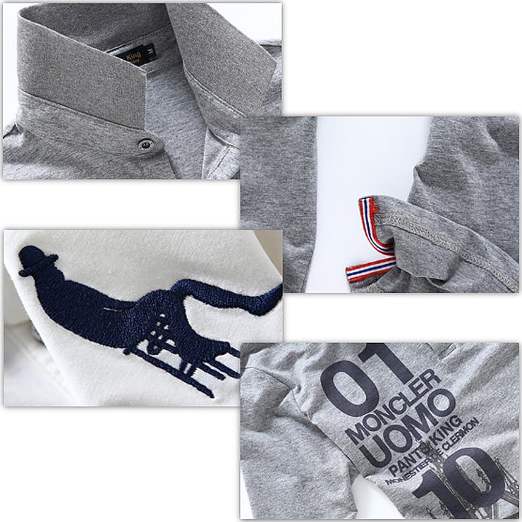 ロゴ 長袖 ポロシャツ メンズ 高品質 ボタン 襟付き[2色]#TPpk99 | RAiseNsE  | 詳細画像12 