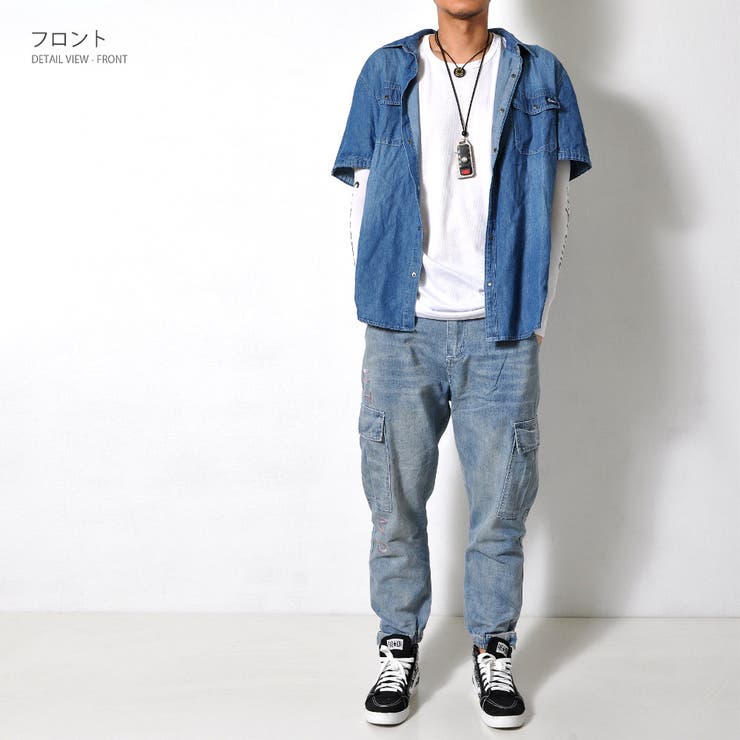 数量限定 デニムシャツ 半袖 | RAiseNsE  | 詳細画像24 