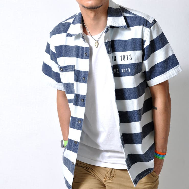 ボーダー柄 半袖シャツ 厚手 品番 Rscm Raisense ライセンス のメンズ ファッション通販 Shoplist ショップリスト