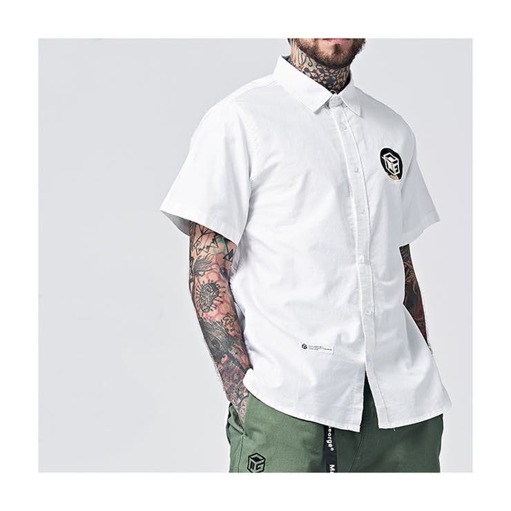 半袖シャツ オックスフォード シンプル | RAiseNsE  | 詳細画像3 