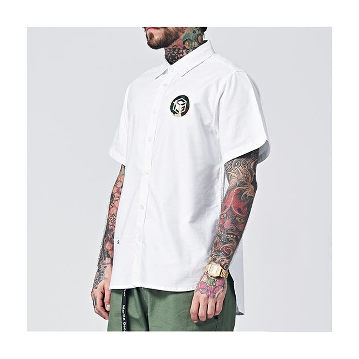 半袖シャツ オックスフォード シンプル | RAiseNsE  | 詳細画像4 