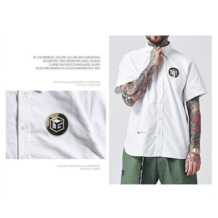 半袖シャツ オックスフォード シンプル | RAiseNsE  | 詳細画像5 