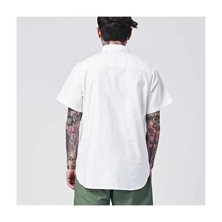 半袖シャツ オックスフォード シンプル | RAiseNsE  | 詳細画像7 