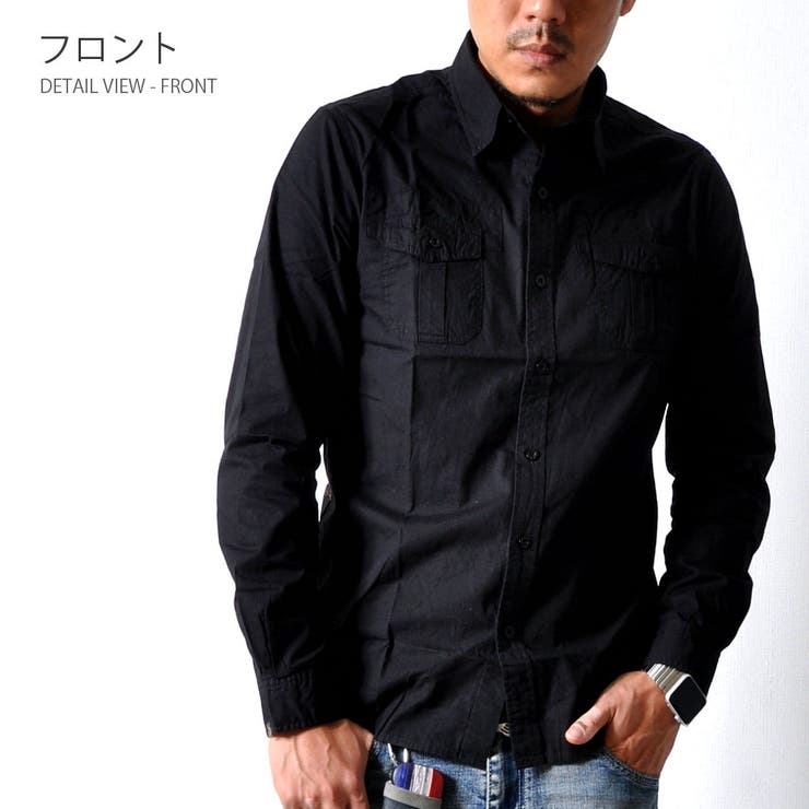 バックプリント 長袖シャツ 星条旗 | RAiseNsE  | 詳細画像9 