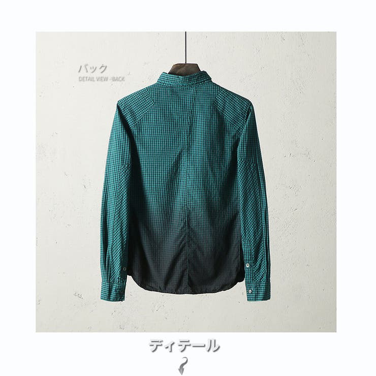 チェック柄 長袖シャツ グラデーション | RAiseNsE  | 詳細画像27 