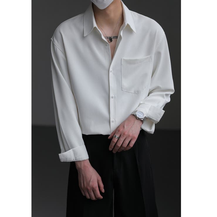 長袖シャツ ベーシック メンズ | RAiseNsE  | 詳細画像6 