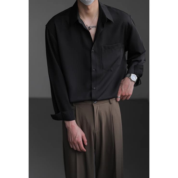 長袖シャツ ベーシック メンズ | RAiseNsE  | 詳細画像10 