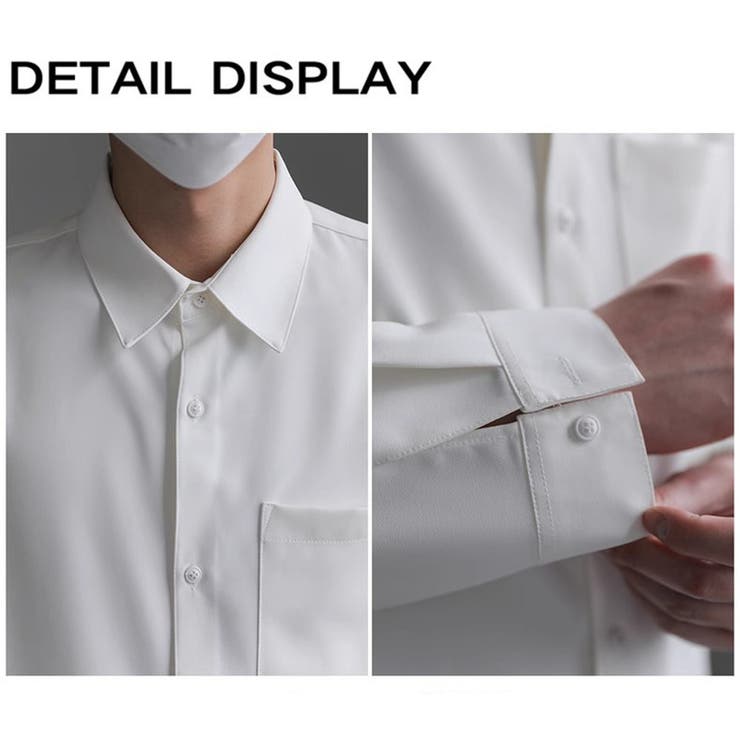 長袖シャツ ベーシック メンズ | RAiseNsE  | 詳細画像18 