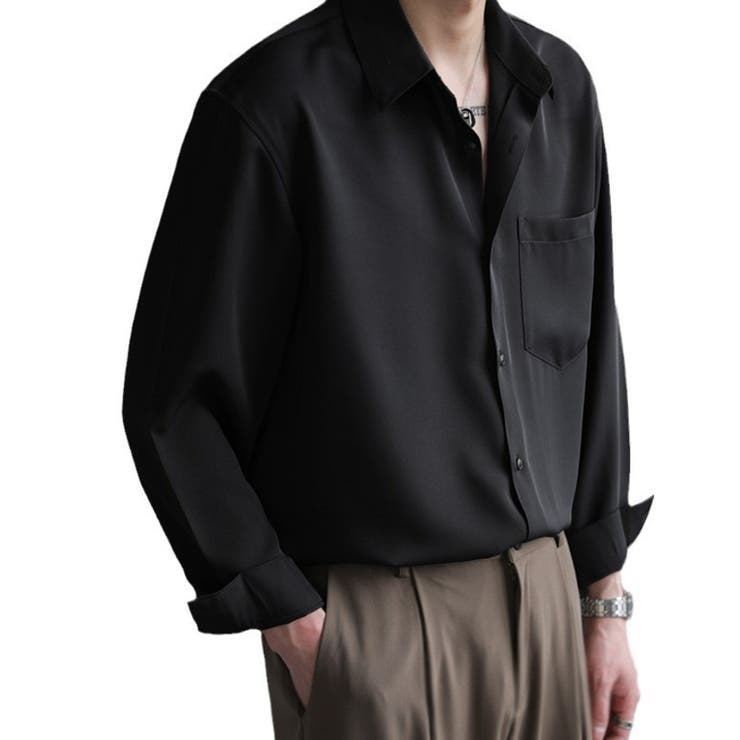 長袖シャツ ベーシック メンズ | RAiseNsE  | 詳細画像1 