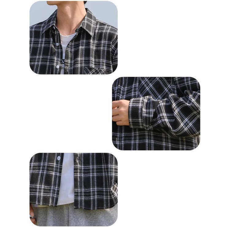 長袖 チェック柄シャツ メンズ | RAiseNsE  | 詳細画像10 