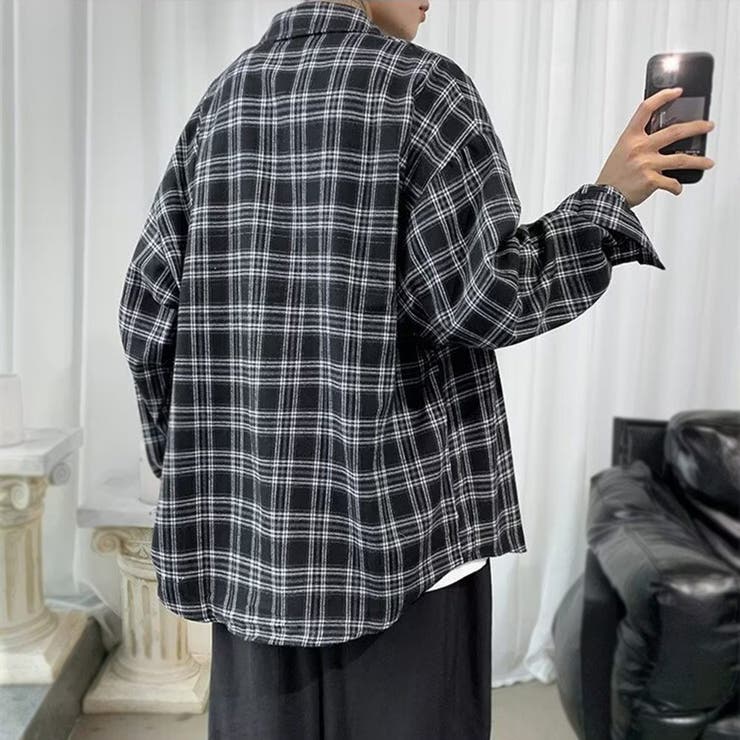 長袖 チェック柄シャツ メンズ | RAiseNsE  | 詳細画像16 