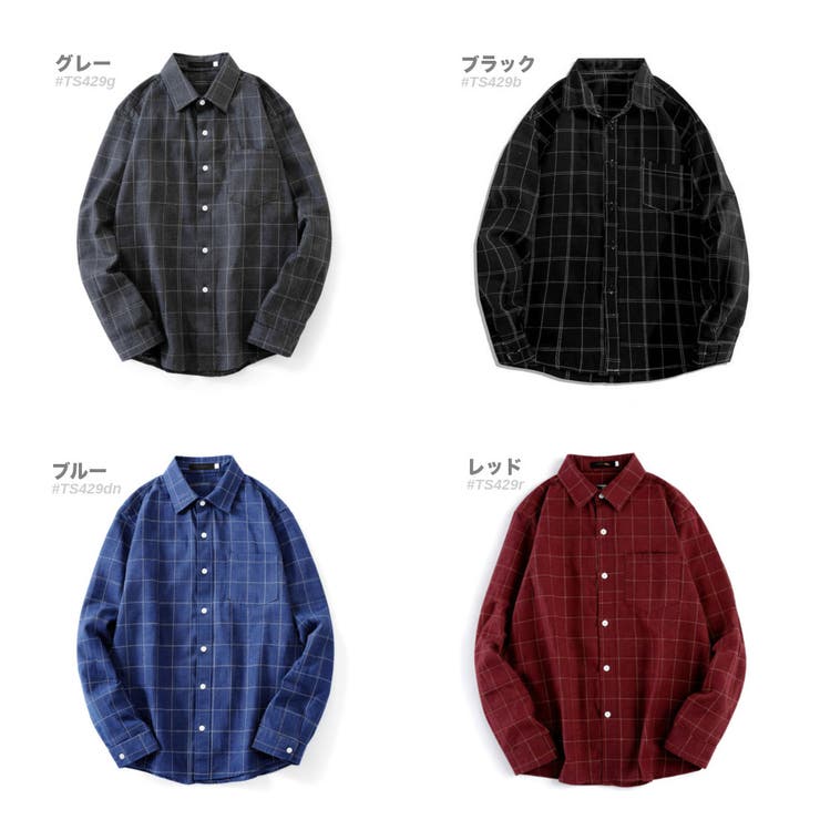 長袖 チェック柄シャツ メンズ | RAiseNsE  | 詳細画像2 