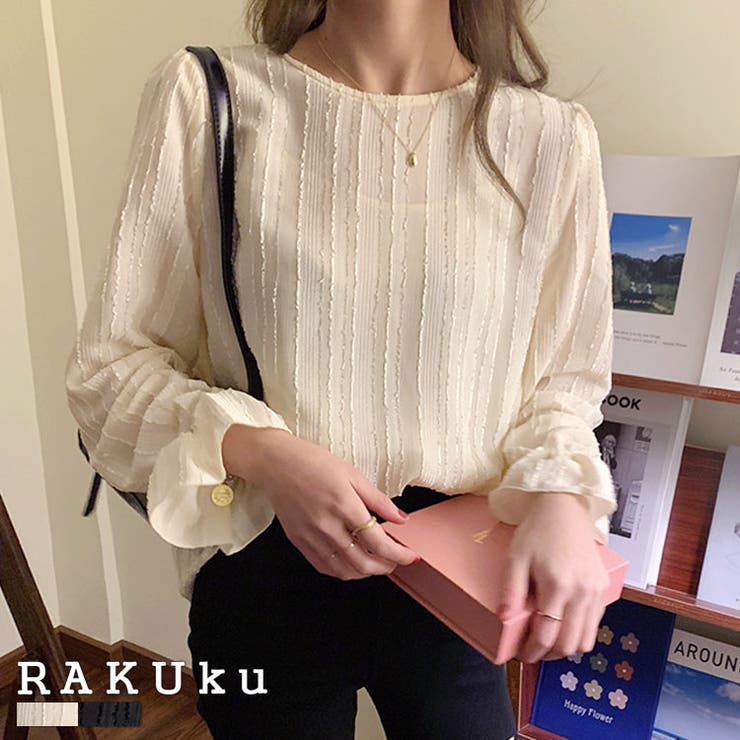 大人の透け感長袖シフォンブラウス 春 夏トップス シャツ 品番 Rkkw Rakuku ラクク のレディースファッション通販 Shoplist ショップリスト