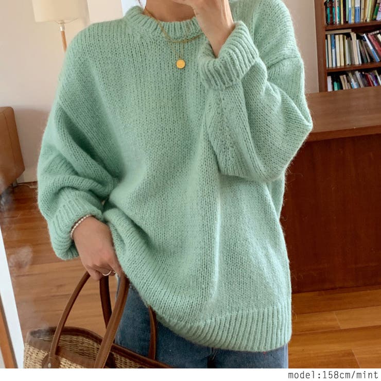 ゆったりシルエットクルーネックニットケーブル編み ローゲージ 秋 品番 Rkkw Rakuku ラクク のレディースファッション通販 Shoplist ショップリスト