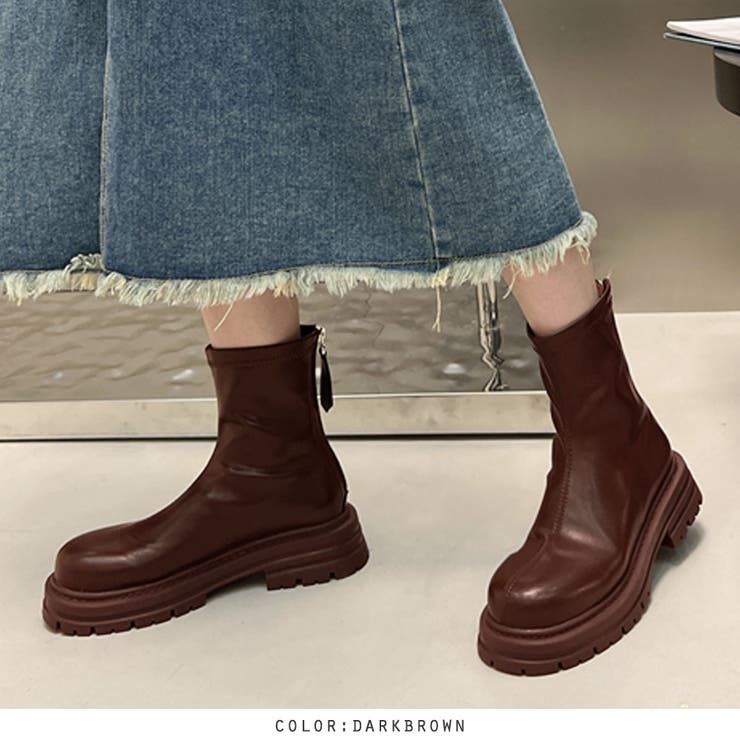 トラックソールショートブーツ | RAKUku | 詳細画像12 