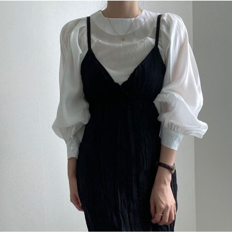 シアー シフォン 長袖 ブラウス | RAKUku | 詳細画像7 