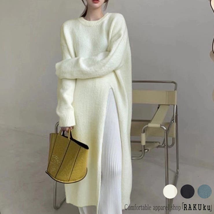 スリットチュニック 韓国ファッション 3color | RAKUku | 詳細画像1 