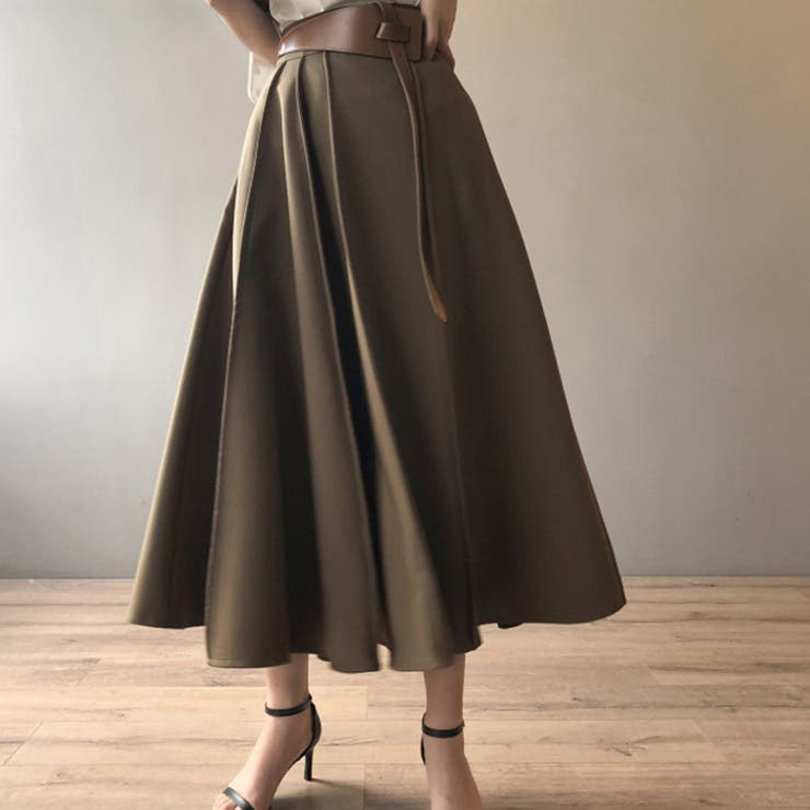 ハイウエスト シンプル フレアスカート | RAKUku | 詳細画像10 