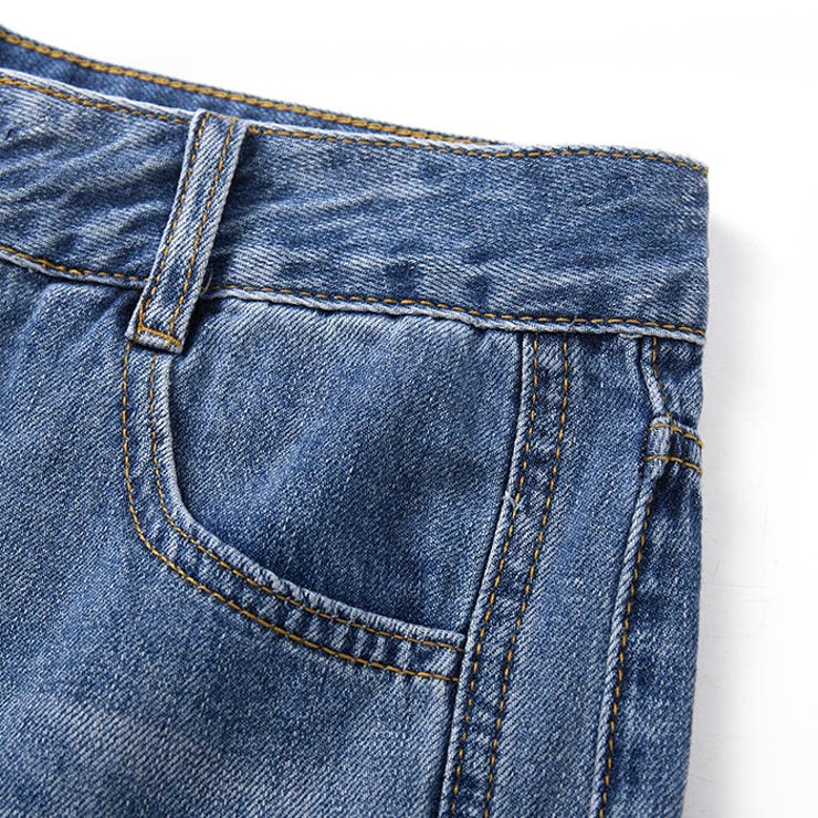 ハイウエスト ダメージデニムパンツ | RAKUku | 詳細画像10 