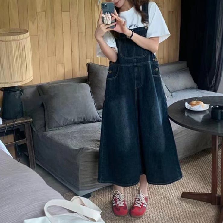 デニムサロペットワンピース | RAKUku | 詳細画像3 