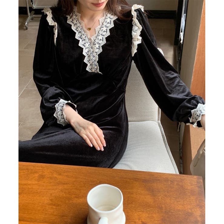 ベロア ワンピース マキシワンピース | RAKUku | 詳細画像6 