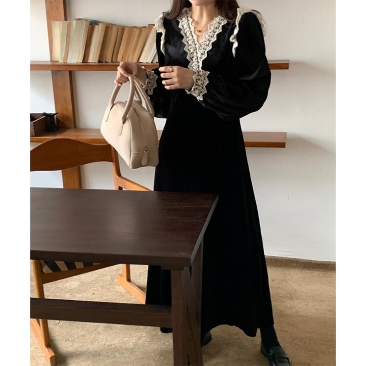 ベロア ワンピース マキシワンピース | RAKUku | 詳細画像9 