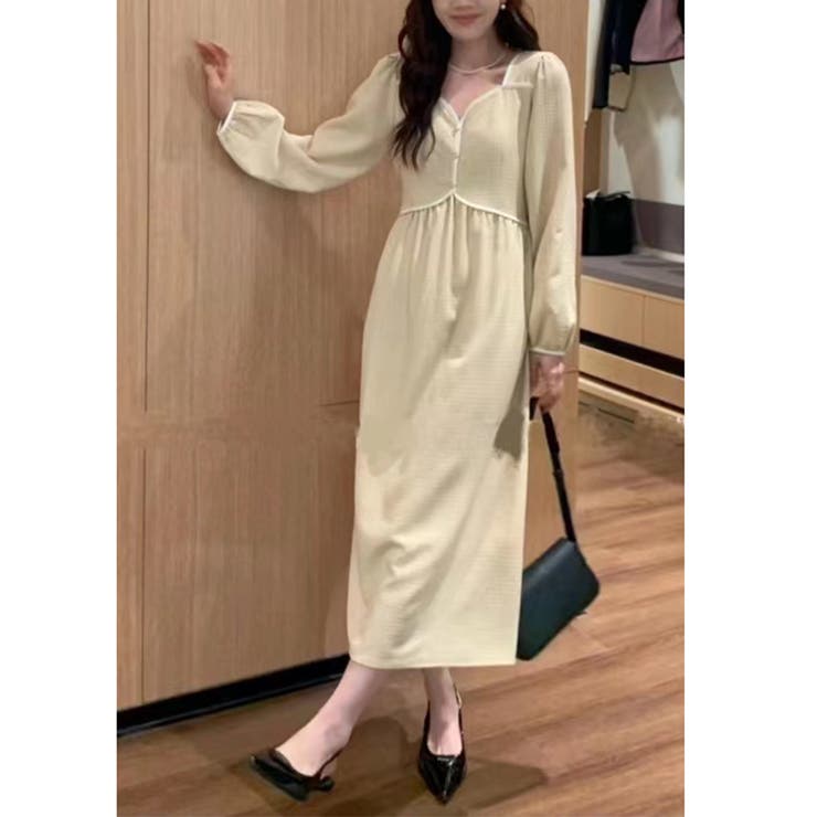 配色デザイン エレガント ワンピース | RAKUku | 詳細画像3 