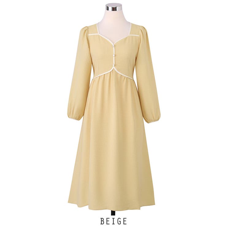 配色デザイン エレガント ワンピース | RAKUku | 詳細画像4 