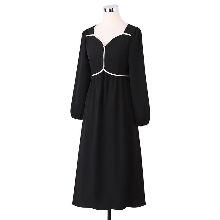 配色デザイン エレガント ワンピース | RAKUku | 詳細画像6 