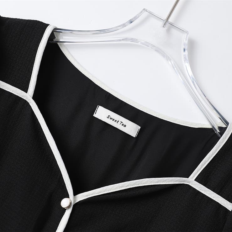 配色デザイン エレガント ワンピース | RAKUku | 詳細画像8 