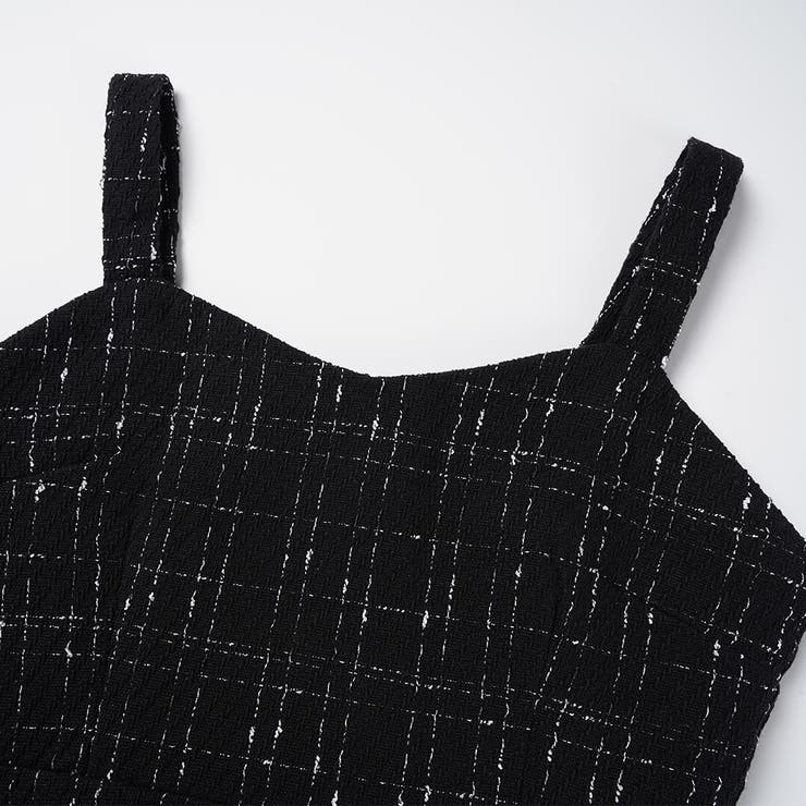 ツイード キャミワンピース ロング丈 韓国ファッション 2color | RAKUku | 詳細画像11 