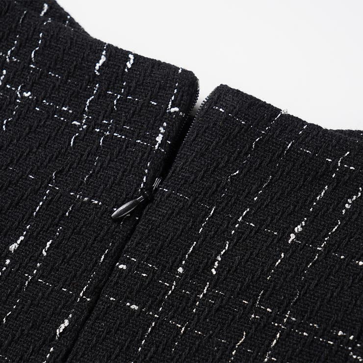 ツイード キャミワンピース ロング丈 韓国ファッション 2color | RAKUku | 詳細画像15 