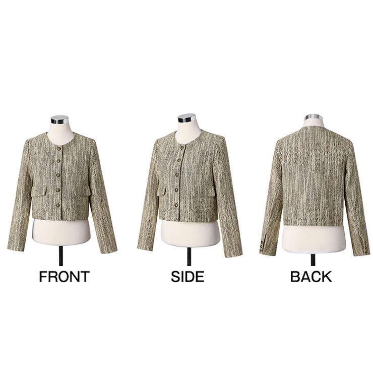 金釦ツイードノーカラージャケット 2color | RAKUku | 詳細画像14 