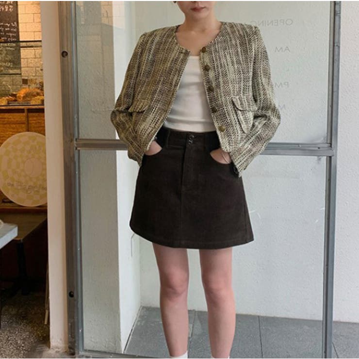 金釦ツイードノーカラージャケット 2color | RAKUku | 詳細画像7 