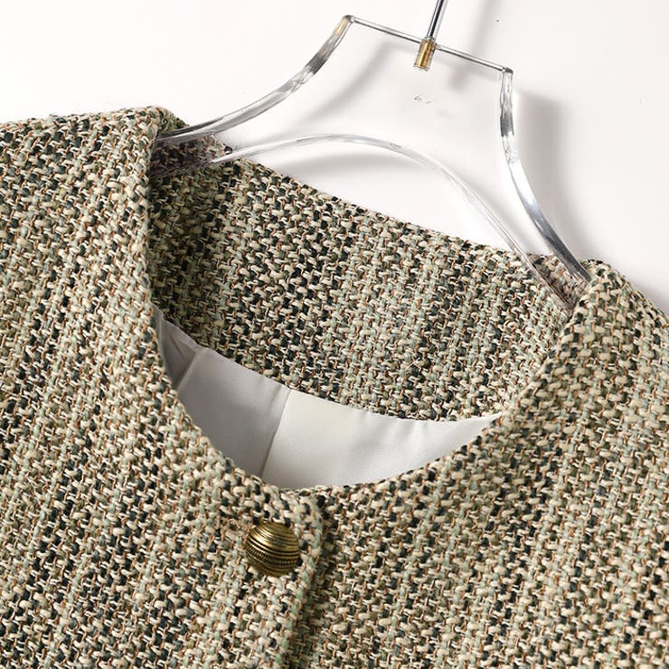 金釦ツイードノーカラージャケット 2color | RAKUku | 詳細画像8 