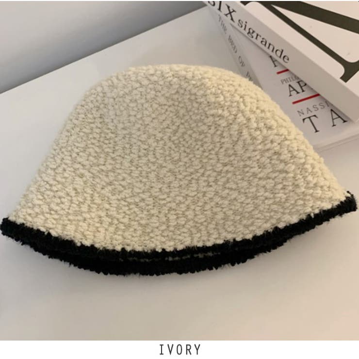 アイボリー | ニット バケットハット 4type | RAKUku