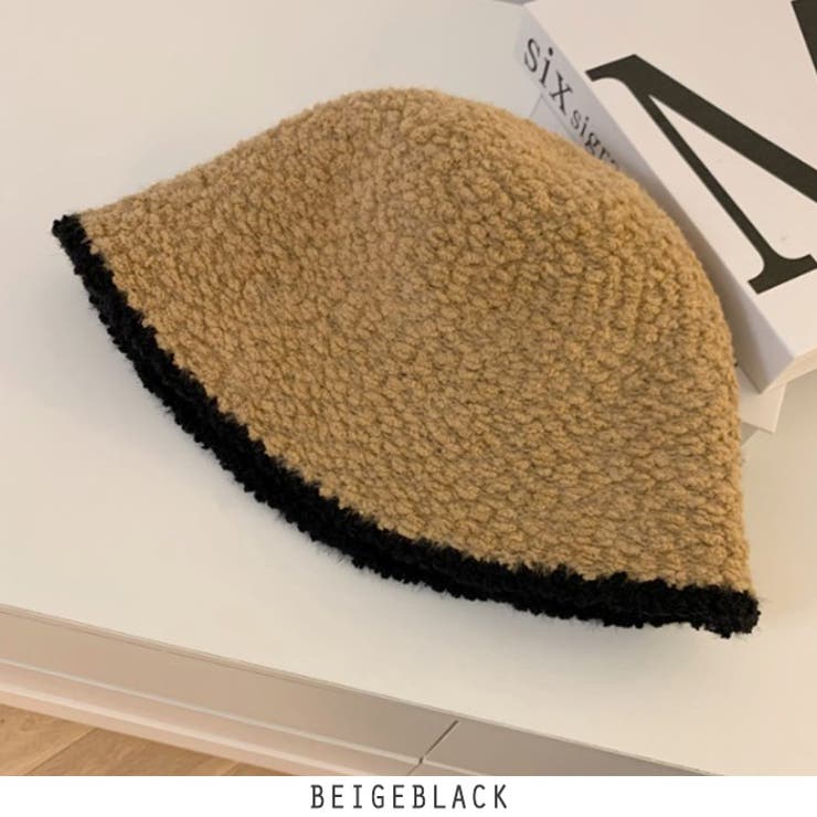 ベージュブラック | ニット バケットハット 4type | RAKUku