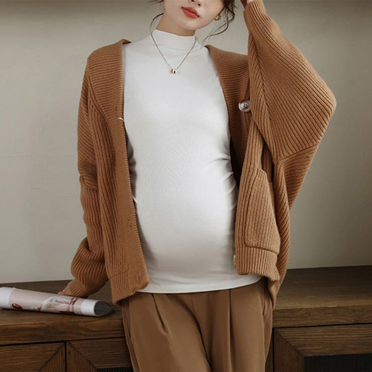 アイボリー | マタニティウェア 秋 冬 らくらく インナーカットソー 5color | RAKUku