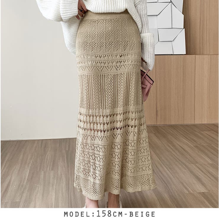 美品 6(ROKU) 21SS TRIANGLE SKIRT ニットスカート 美品 6(ROKU) 21SS TRIANGLE SKIRT ニットスカート