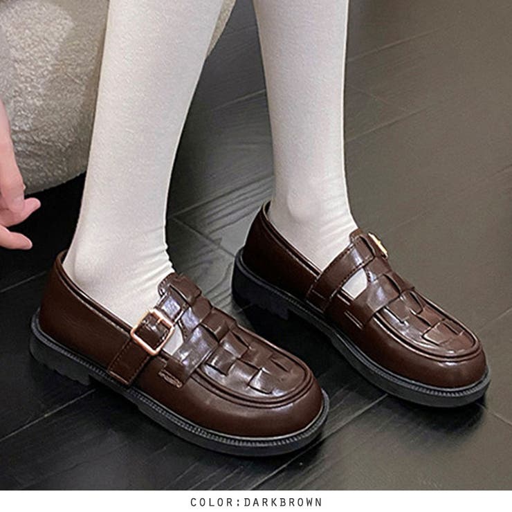 Tストラップグルカローファー[品番：RKKW0002590]｜RAKUku（ラクク）の