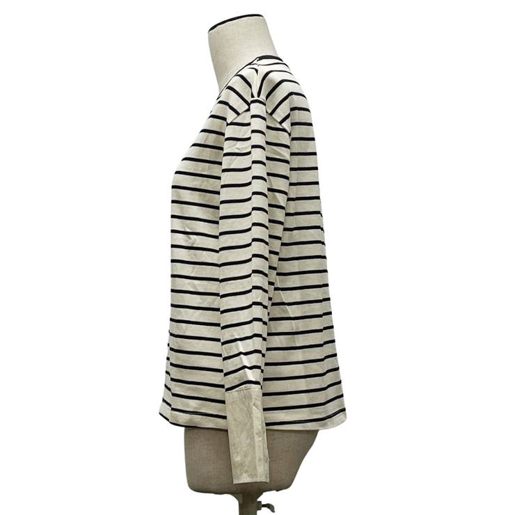 レーディス 長袖 ボーダースウェット Tシャツ カフスポイント | RAKUku | 詳細画像7 