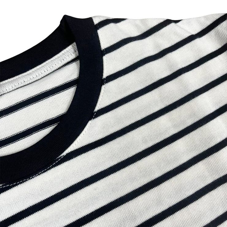 レーディス 長袖 ボーダースウェット Tシャツ カフスポイント | RAKUku | 詳細画像8 