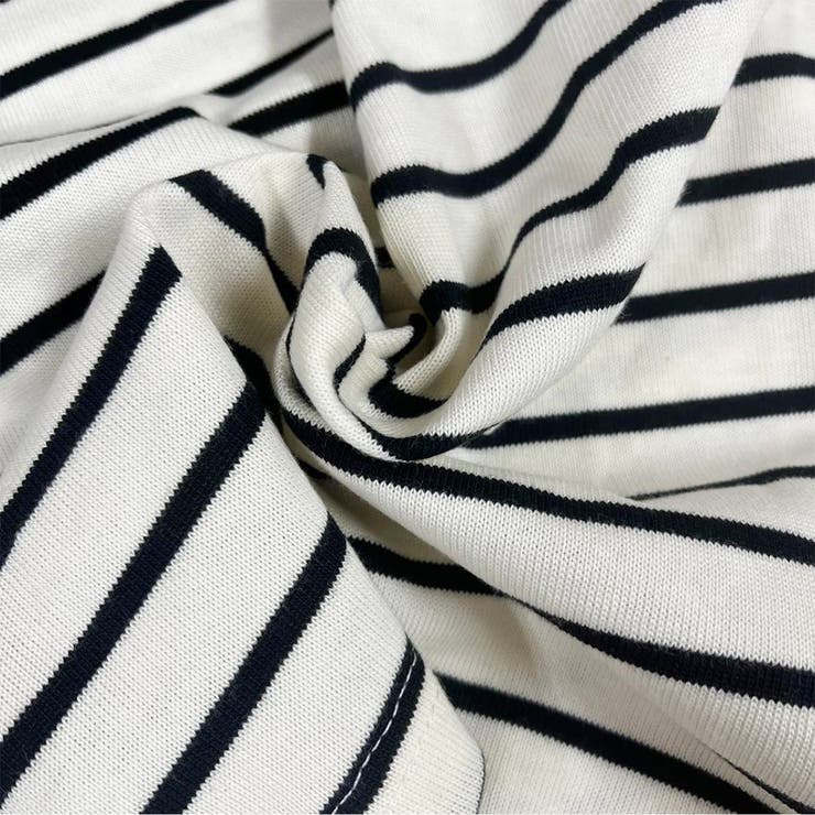 レーディス 長袖 ボーダースウェット Tシャツ カフスポイント | RAKUku | 詳細画像9 