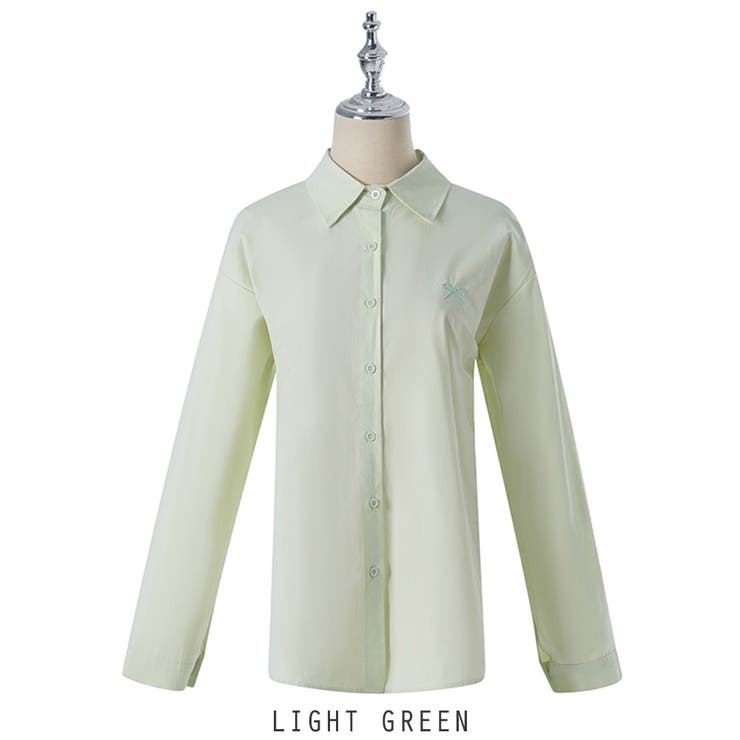 ライトグリーン | オーバーフィット ゆったり  リボン刺? 韓国ファッション | RAKUku