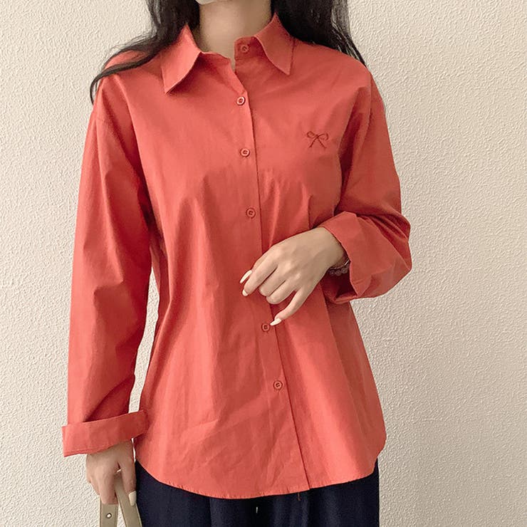 オーバーフィット ゆったり  リボン刺? 韓国ファッション | RAKUku | 詳細画像3 