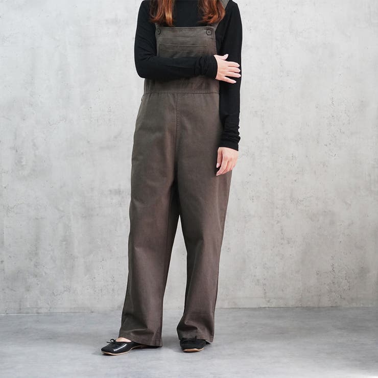 秋冬 サロペット コットン生地 肩紐調節可 4color 韓国ファッション | RAKUku | 詳細画像4 