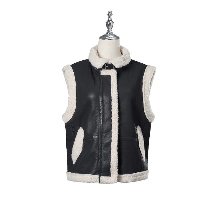 バックルベル トムートンベスト ジャケット 韓国ファッション[品番